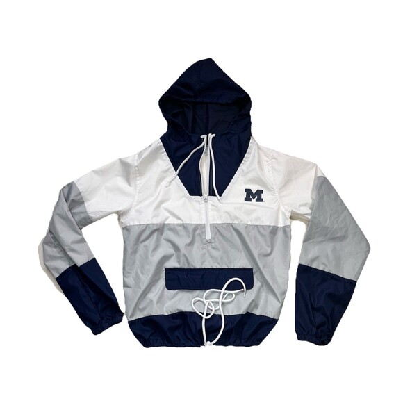 ProEdge Jackets & Blazers - Vintage U of M Michigan Wolverines Proedge Windbreaker Jacket Women's Small Y2K